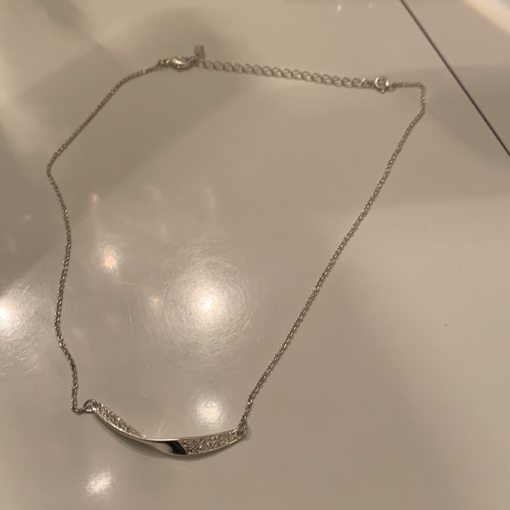 3 pc Silver tone set (necklace, earring and bracelet) from Avon  never worn.